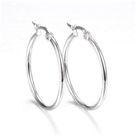 silver hoop earrings john lewis|very small silver hoop earrings.